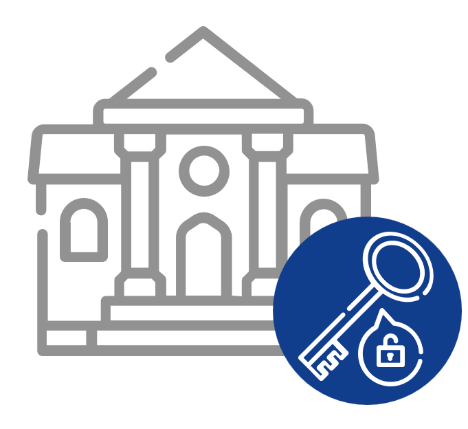 icono de control de acceso representando seguridad del sistema.