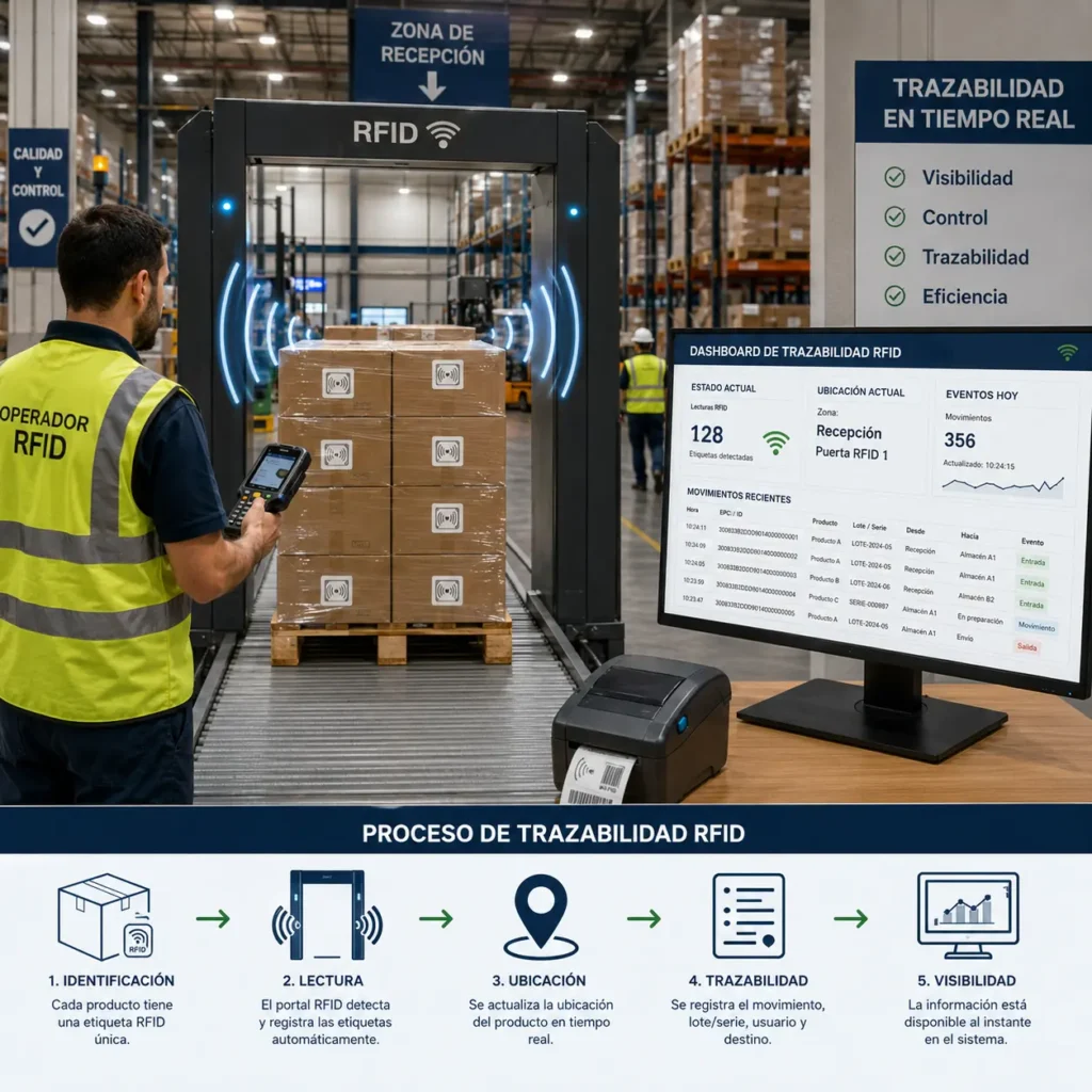 Trazabilidad del inventario: Como parte del Control de inventario y almacenes.