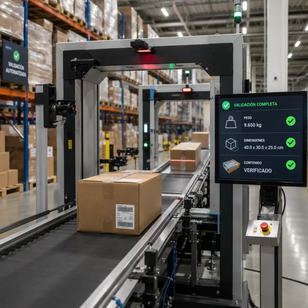 Validaciones automatizadas con báscula y cámaras