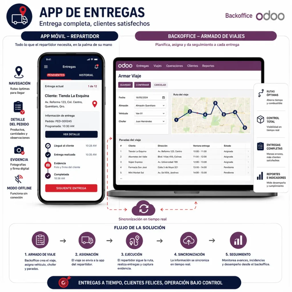 App entregas y back de armado de viajes