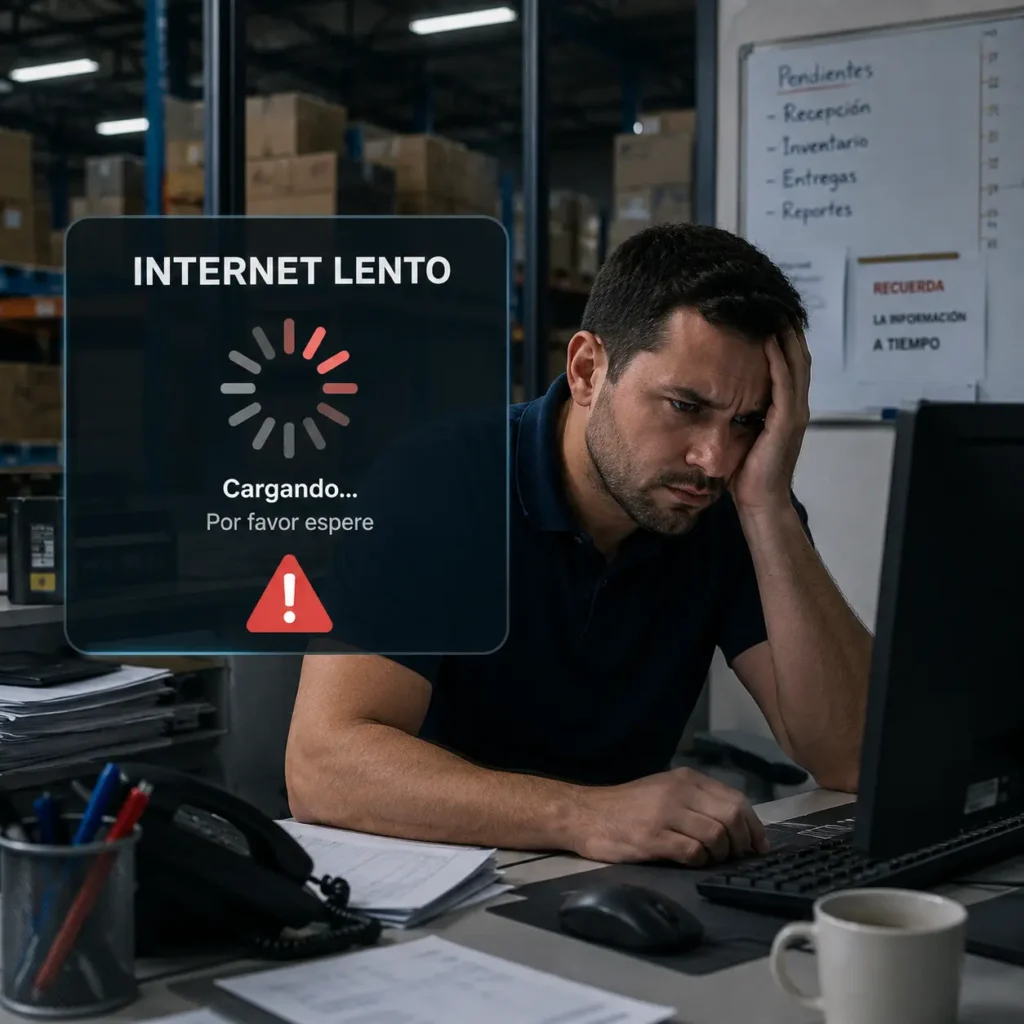 Internet lento hace porco operativas muchas app de inventario