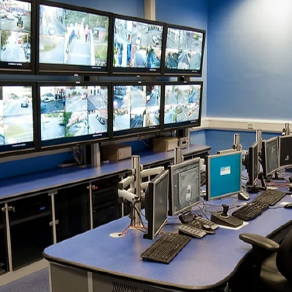 Cuarto de monitoreo de CCTV